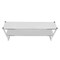 2-Tier Overshelf for Prep&Work Table Stainless Steel 12x59Inch Commercial Table